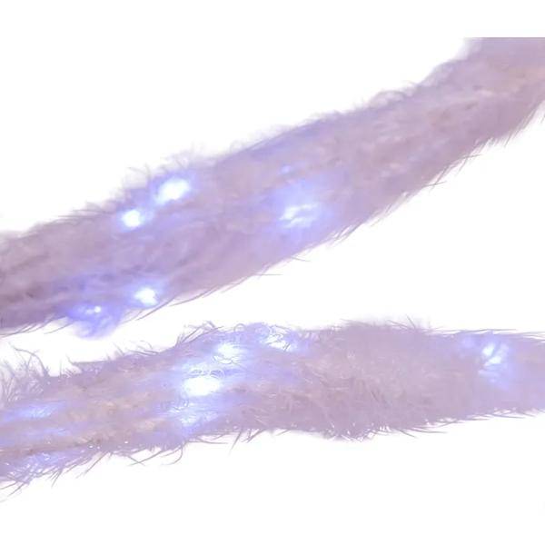 120 Light Fuzzy Rope Cool White Lights LED Light String 2