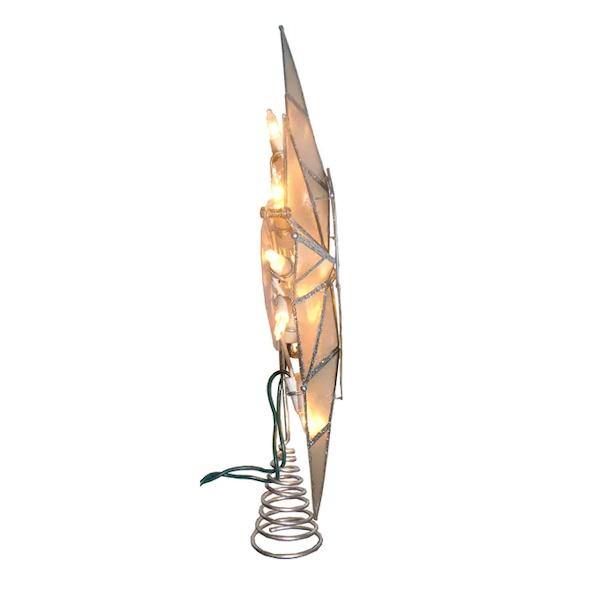 11.4" 8-Point Indoor Capiz Bethlehem Seahorse Star Christmas Tree Topper 3