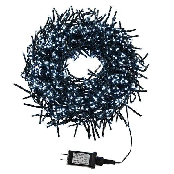 46' 1000 Light Green Wire Cool White Lights 2