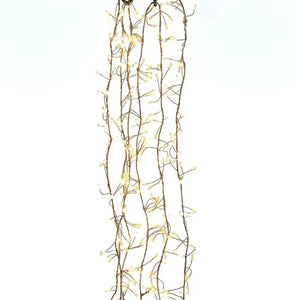 9.8' 300 Light Silver Wire Warm White Twinkle Cluster Lights 1