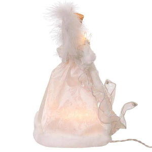 10" Angel White Multicolor Christmas Tree Topper 2