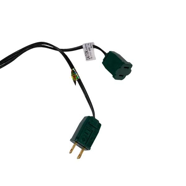 7 Light 11.5' Green Wire Multicolored  Bubble Light Set 3