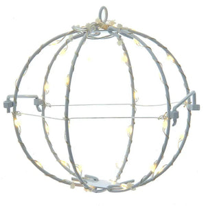 6" 36-Light Warm White Foldable Sphere LED Christmas Light 1