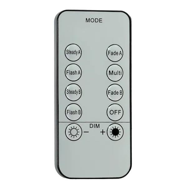 34' 100 Light Green Wire Dual Color Battery-Operated Superbrite Remote Control Lights 4