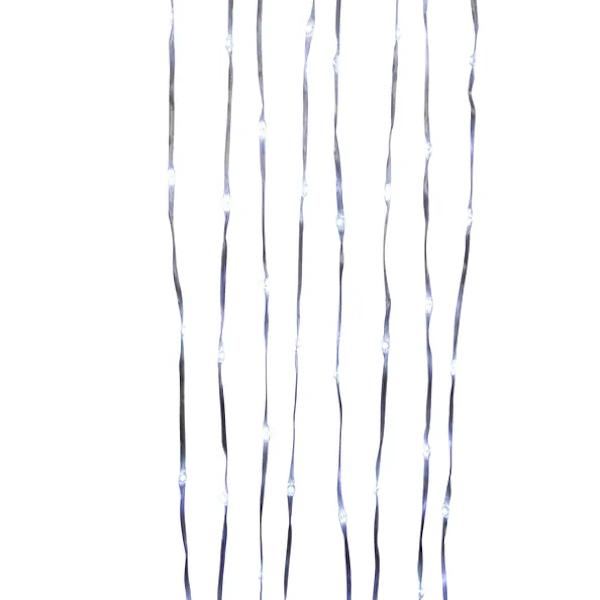 42.8' 100 Light Clear Wire Cool White Connectable Lights 3