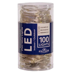 42.8' 100 Light Clear Wire Cool White Connectable Lights 4