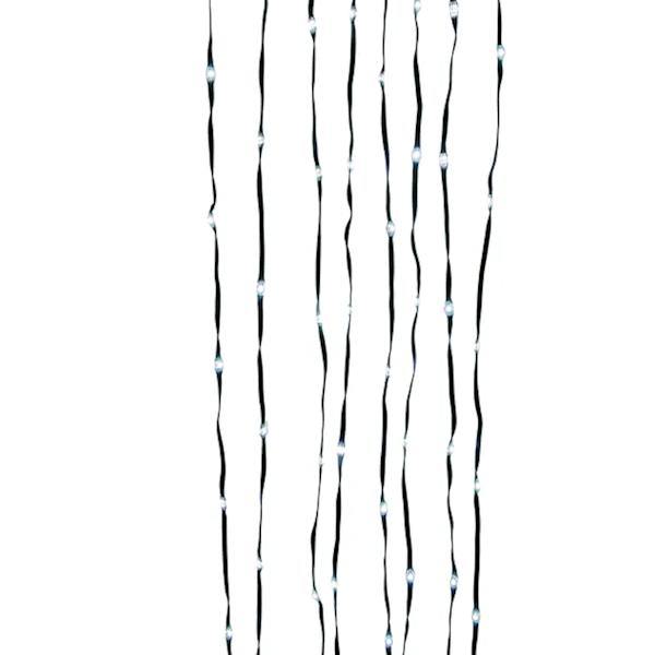 42.8' 100 Light Green Wire Cool White Connectable Lights 3