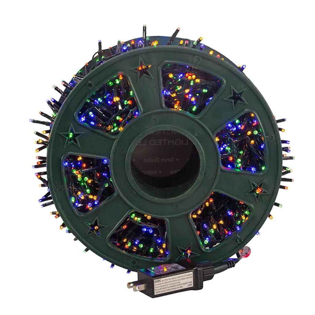 98' 1200 Light Green Wire Multicolor Lights 1