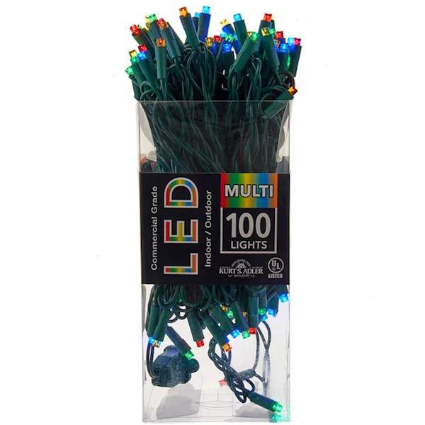 100 Light 50' Green Wire Multi-Color Lights 2