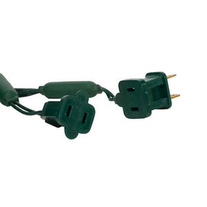 50 Light 25' Green Wire Orange Wide Angle LED Lights with 6" Spacing 3