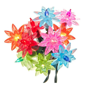 20 Light 12.6' Multicolored  Flower String Set 1