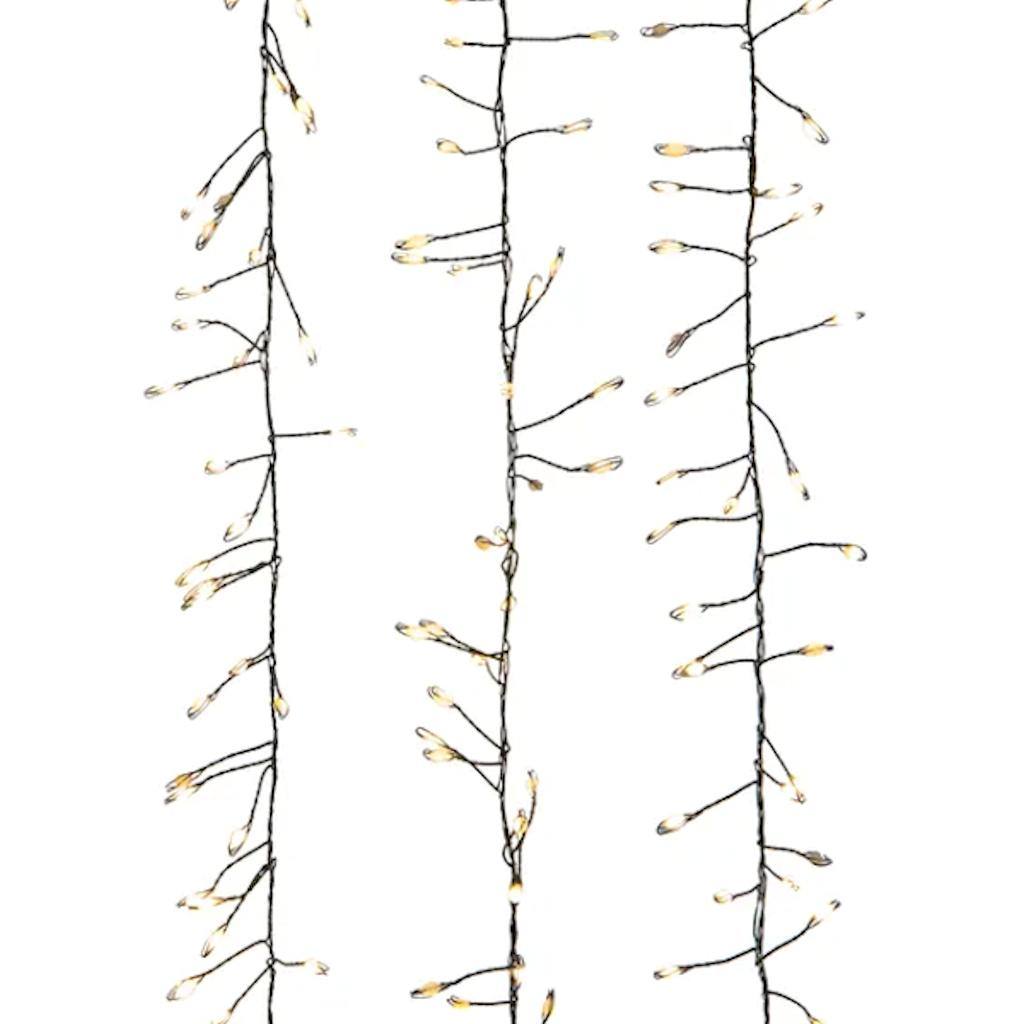 300 Light 9.8' Green Wire Warm White Cluster Lights 1