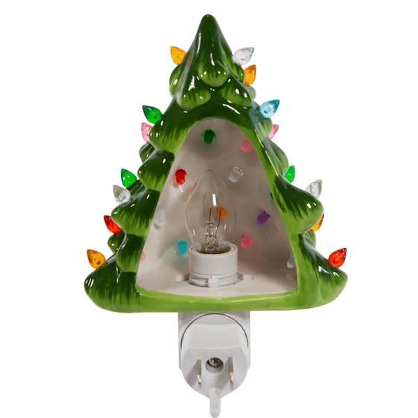 6" Ceramic Christmas Tree Night Light 2