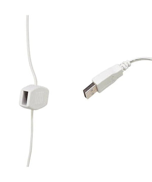 6' USB Power Extension Cord+™ With White Wire and 6 Ports 2