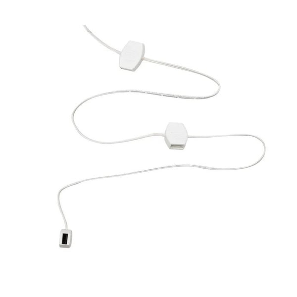 6' USB Power Extension Cord+™ With White Wire and 6 Ports 1