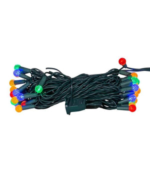 12' 35 Light UL Multicolor G12 Green Wire LED Light Set 2