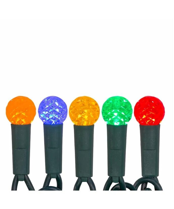 12' 35 Light UL Multicolor G12 Green Wire LED Light Set 3