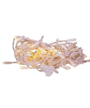 7' 70 Light Commercial Grade Warm White Soft Twinkle LED Icicle Light 2