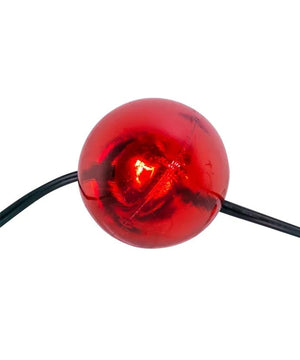 10 Light 9' UL Red & White Giant C7 Bulb Light Set 3