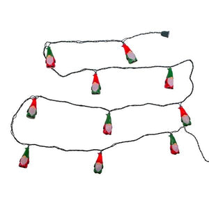10 Light 30" Red & Green Gnome String Set 2