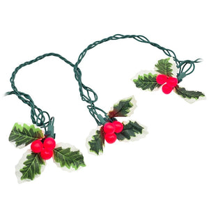 36 Light 11' UL Holly Berry Cluster Light Set 1