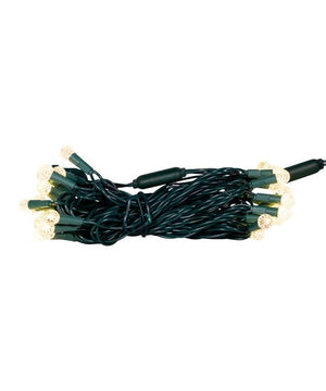 12' 35 Light UL Warm White G12 Green Wire LED Light Set 3