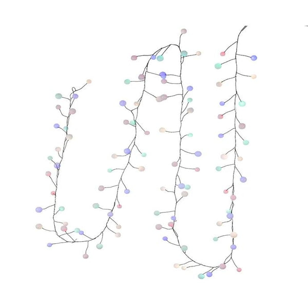 8' 100L Multicolor LED Gumball Cluster Light Garland 1