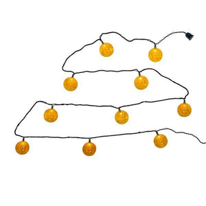 10 Light Bitcoin Green Wire String Set With 12" Spacing 2