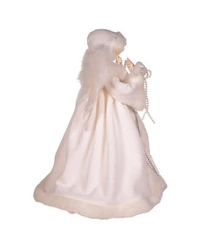 10 Light 14" White Angel Tree Topper 2