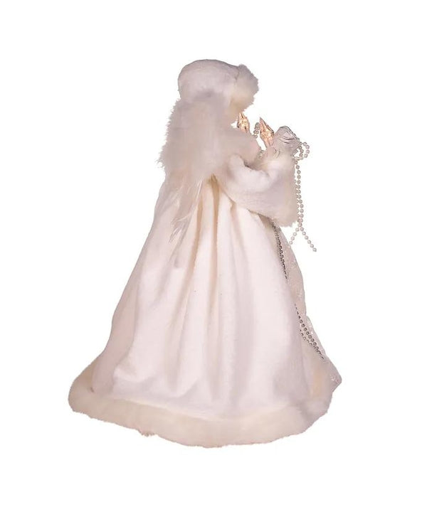 10 Light 14" White Angel Tree Topper 2
