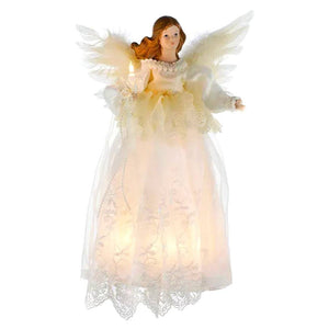 10 Light 14.5" Angel Christmas Tree Topper 1