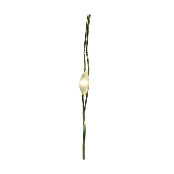 25 Light 8' Battery Operated Warm White Green Wire Fairy Light Set 1