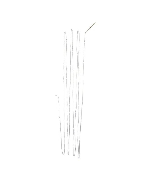 50 Light 16.3' Battery Operated Cool White Soft Twinkle Silver Wire Fairy Light Set 3