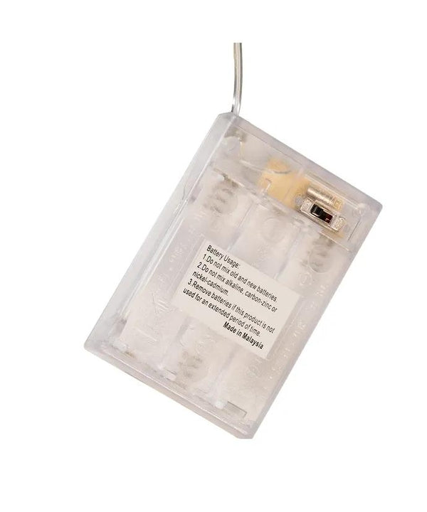 50 Light 16.3' Battery Operated Cool White Soft Twinkle Silver Wire Fairy Light Set 4