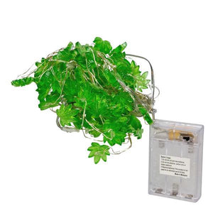 9' Battery Operated LED Cannabis Curtain Light Set 3