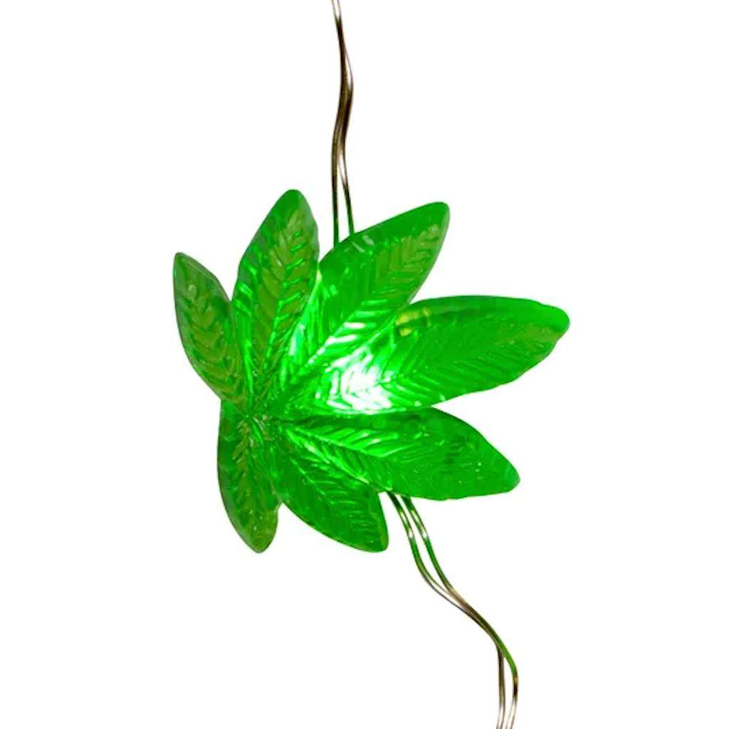 9' Battery Operated LED Cannabis Curtain Light Set 1