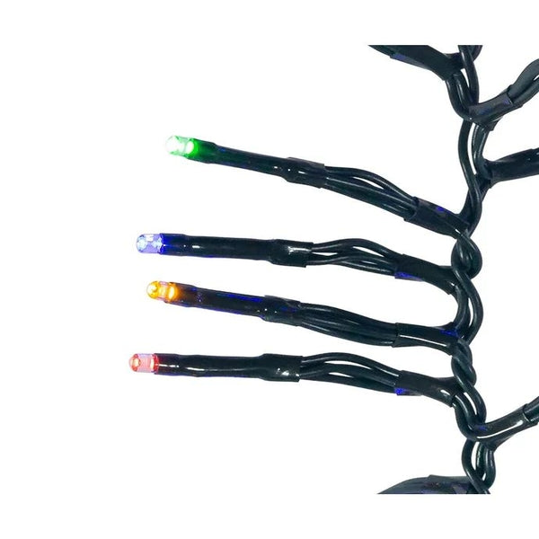 16' 480 Light Green Wire Multi-Color Multifunction Cluster Garland Lights 1
