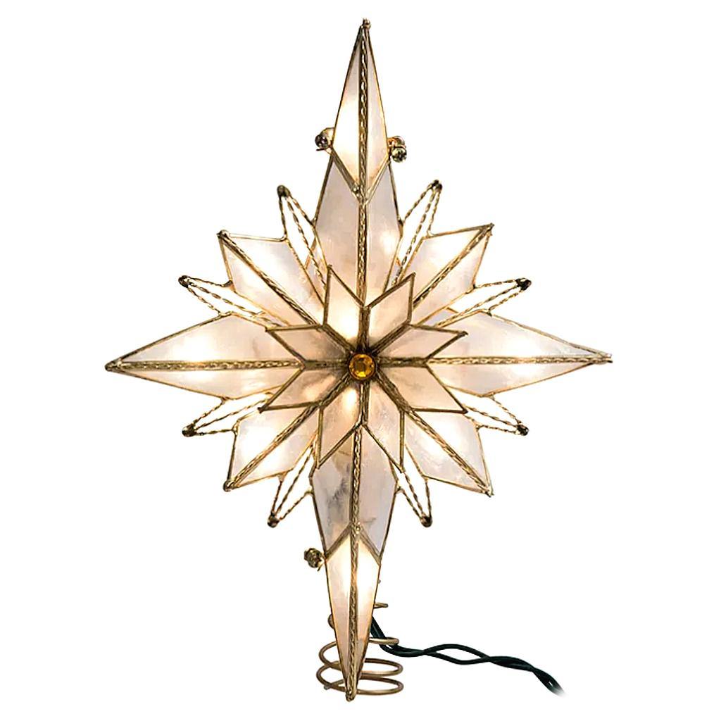 10 Light 10.5" Bethlehem Star Christmas Tree Topper 1