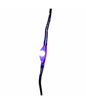 8' 25 Light Battery-Operated Purple Fairy LED Black Wire Light Set 2