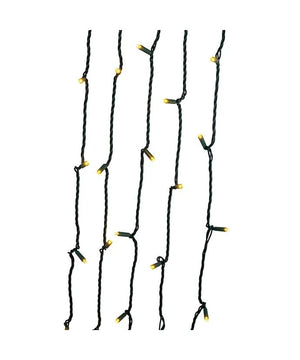 49.5' 100 Light UL 5MM Classic Warm White LED Green Wire Light Set 3