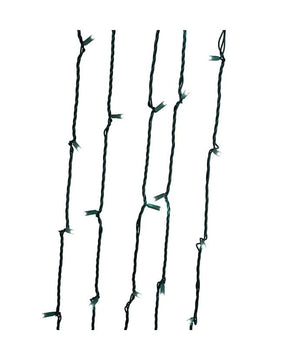 49.5' 100 Light UL 5MM Pure Warm White LED Green Wire Light Set 3