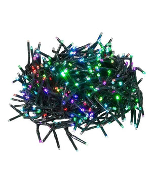 16' 480 Light RGB Green Wire Multi-Color Multifunction Cluster Garland Lights 2