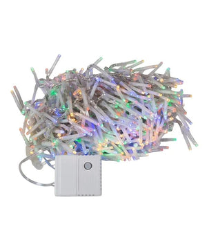 16' 480 Light Clear Wire Multi-Color Multifunction Cluster Garland Lights 2