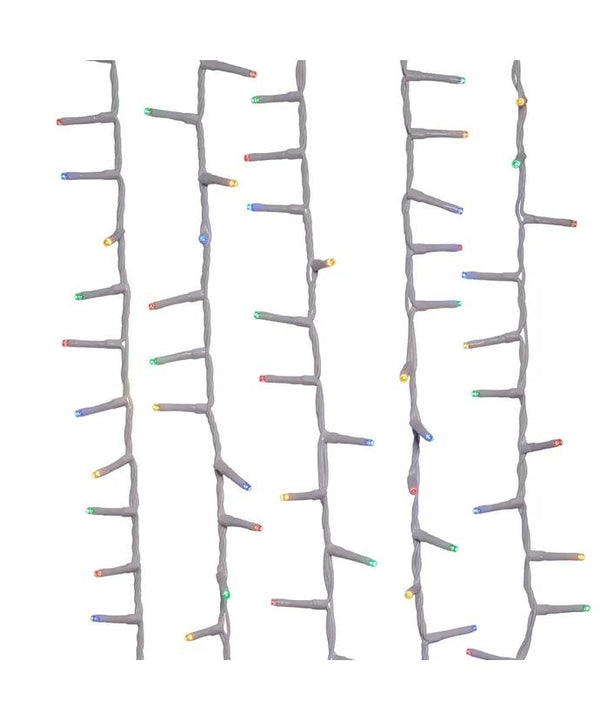 49' 600 Light White Wire Multi-Color Rice Lights 2