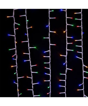 49' 600 Light White Wire Multi-Color Rice Lights 5