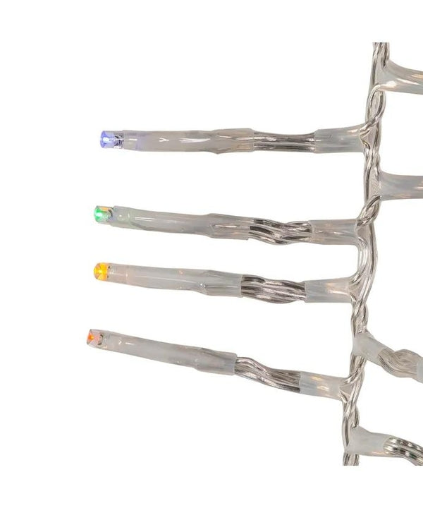33' 1000 Light Clear Wire Multi-Color Multifunction Cluster Garland Lights 3