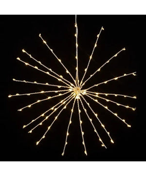 12" 3D Warm White Fairy 120 Light LED Starburst Light 3