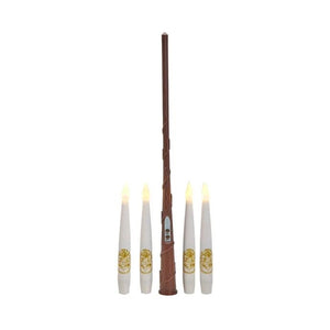 5.98" Harry Potter™ Battery Operated 10 Floating Candles with Wand Remote Light Set 1