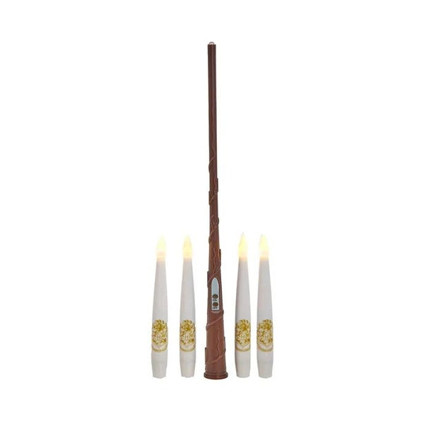 5.98" Harry Potter™ Battery Operated 10 Floating Candles with Wand Remote Light Set 1