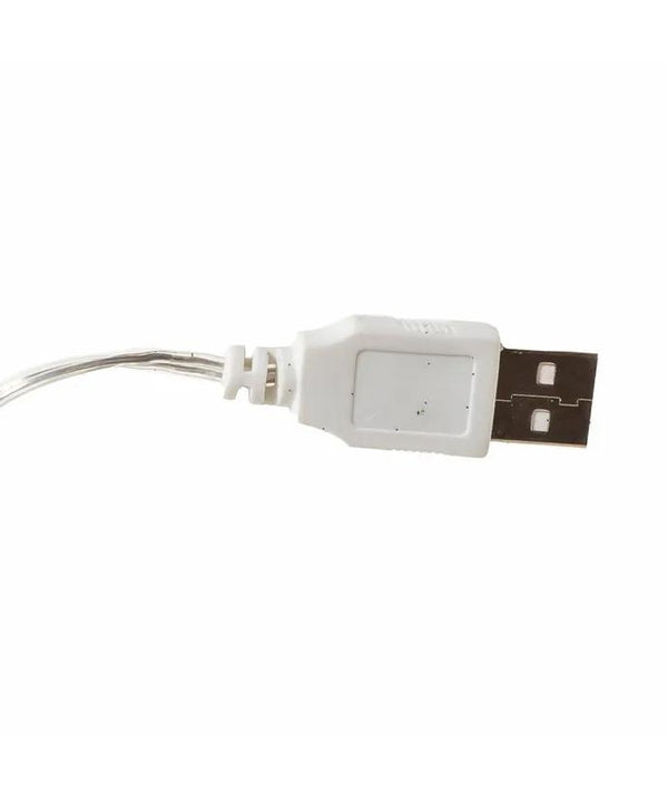 5" Glass Illuminated Gems USB Warm White LED Gingerbread House Ornament 4